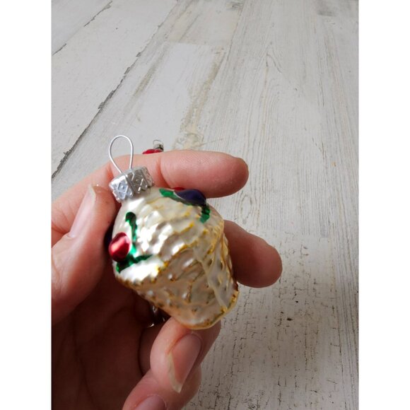 Vintage fruit basket glass Mercury ornament Maximus‎ tree mini - Picture 11 of 11